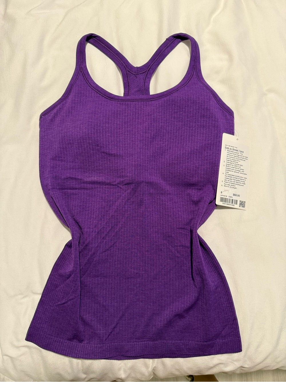 lululemon athletica Ribbed Racerback Tank - Purple